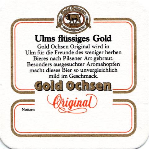 ulm ul-bw gold ochsen original 1b (quad180-original wird in-goldrot)